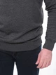 Свитер мужской серый тонкий однотонный 100-4-2 XL - изображение 9