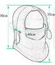 Балаклава зимняя флисовая баф трасформер до -20 маска подшлемник Черный - изображение 3