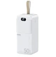 Повербанк с быстрой зарядкой 50000 mAh Remax RPP-117 Quick Charge 22.5W 27W для дома Powerbank с Power Delivery для телефона повербанк для планшета белого цвета - изображение 1