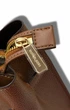 Сумка женская Michael Kors Emilia Small Pebbled Leather Satchel коричневая 35F0GU5S5T - изображение 4