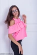 Женская блузка Подіум Gabriella 20081-CORAL S Кораловый - изображение 6