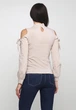 Женская блузка с вырезами на плечах Подіум 21260-BEIGE XXL Бежевый - изображение 3