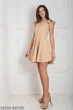 Ассиметричное женское платье с воланами на плечах Подіум 20259-BEIGE XL Бежевый - изображение 2