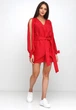 Женский костюм-двойка с шортами и ассиметричной блузой Подіум 25862-RED L Красный - изображение 1