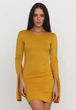 Жіноче плаття Подіум Ebigail 23731-MUSTARD S Гірчичний - зображення 1