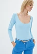 Боди с рукавами Подіум Ashley 27563-BLUE S Голубой - изображение 2