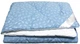 Одеяло Лебяжий пух Blue/White Zastelli тик полуторное 145х205 - изображение 1