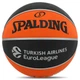 Мяч баскетбольный резиновый №7 SPALDING 84506Z TF 150 EURO TURK (резина, бутил, черный-оранжевый) - изображение 5