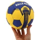 Мяч для гандбола BALLONSTAR HB-5043-1 (PU, р-р 1, сшит вручную, синий-желтый) - изображение 5
