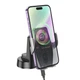 Автомобільний тримач із бездротовою зарядкою Hoco HW27 Traveler infrared RGB wireless 15W Black - зображення 2