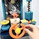Детский игровой автотренажер с рулем Космос музыка и свет подвижные детали на батарейках (ZZ1439B) - изображение 11