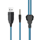 Наушники с микрофоном Hoco W105 Joyful gaming headphones Blue - изображение 3