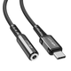 Кабель ACEFAST C1-07 USB-C до 3.5mm aluminium alloy headphones adapter cable Black - зображення 1