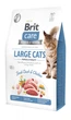 Корм сухий Brit Care Cat Grain Безкоштовні кішки Power & Vitality Duck & Chicken з качкою і куркою для котів великих порід 2кг арт.171310 - зображення 1