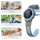 Дитячий смарт годинник-телефон Smart Watch K55 4G з SIM-карткою, GPS, кнопкою SOS, прослуховуванням, відеодзвінком Синій - зображення 6