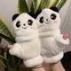 Рукавиці Мітенки 2 в 1 теплі хутряні Панда (Teddy, Тедді, ведмідь, ведмедик) Білий, Унісекс WUKE One size - зображення 1