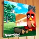 Декоративное зеркало "Герои мультфильма Angry Birds" украшение интерьера в детскую комнату, спальню, стильный подарок - изображение 1