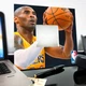 Дзеркало «Кобі Брайант. Kobe Bryant. Баскетбол» подарунок для баскетболістів і фанатів, прикраса спальні, спорт клубу - зображення 3