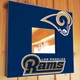 Зеркало "Los Angeles Rams" американский футбол NFL команды, для фанатов НФЛ, подарок для спальни, спорт клуба, бара - изображение 1