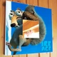 Декоративное зеркало "Белка из Ледниковый период. Ice Age" украшение и декор в спальню, игровую, подарок в детскую комнату - изображение 1