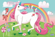 Puzzle Clementoni Super Kolor I Believe In Unicorns 104 elementy (8005125271092) - obraz 2