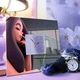 Настенные часы картина "Арт девушка" стильный декор-украшение для спальни, дома, дачи, милый подарок - изображение 3