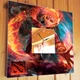 Часы "Игра Дота 2. Dota 2" подарок для фанатов компьютерных игр, украшение детской комнаты, спальни - изображение 2