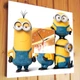 Часы с героями мультфильма "Миньоны. Minions" украшение интерьера для детской комнаты, спальни, игровой - изображение 2