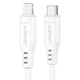 Кабель ACEFAST C3-01 Type-C to iP 3A, 30W, TPE, TPE connectors, 30 Вт White - зображення 1