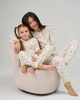 Комплект Nicoletta со штанами на девочку на завязках - Интерлок - Family look Мама/дочь 95202-Молочний-152 - изображение 14
