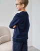 Теплый костюм Nicoletta на мальчика со штанами в клетку - Байка - Family look папа/сын, Темно-синий, 116 - изображение 6