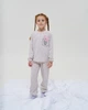 Пижама Nicoletta для девочки со штанами - в рубчик- Мишка в кармане 95203-Молочний-152 - изображение 1