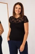 Футболка Ozkan з прозорим верхом Viscose Чорний 2xl - зображення 1