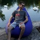 Кресло Мешок Груша Оксфорд Большой Студія Комфорту Синий с внутренним чехлом (CS-01234) - изображение 15