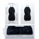 Комплект чехлов на сиденье (2 передние + 1 задний) из натуральной овчины MAXI Универсальный Серый - изображение 5