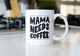 Подарочная чашка керамическая с принтом "Mama Needs Coffee" 330 мл белая для кофе чая для напитков для мамы - изображение 3