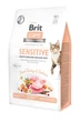 Сухий корм Brit Care Cat GF Sensitive HDigestion & Delicate Taste для котів з чутливим травленням, індичка та лосось, 400 г (1111162353) - изображение 1