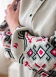 Сіра лляна сукня-вишиванка Vyshyvanka на ґудзиках з поясом FOLK 50 арт. 4641 - изображение 4