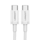 Кабель UGREEN US264 USB 2.0 Type-C MM 1.5м 18W ABS оболочка White (60519) - изображение 1