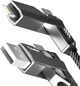 Кабель USB Gelius Twister GP-UCN004 4в1 USB-A/Type-C to Type-C/Lightning 60W 1.2 м Gray (2099900965401) - изображение 5