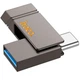 Флеш пам`ять Hoco UD14 Clever ​​128GB Flash Drive 2in1 Type-C USB 3.2 універсальний накопичувач/флешка Сірий - изображение 1