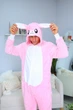 Пижама Кигуруми My Kigu Мужская Кролик Заєц Розовый размер L 165-175 см (21053411) - изображение 4