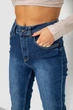 Джинси жіночі Mom-fit стрейч колір синій розмір 27 244R1143 - изображение 5