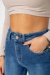 Джинсы женские стрейч Mom-fit, цвет синий, 244R1162, 27 - изображение 5
