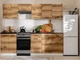 Практичний та місткий кухонний гарнітур 240 Junona Black Red White (K24-JUNONA_MODUL_WER_2/240_BBL) 170106 - зображення 4