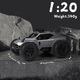 Автомобіль Comius Sharp з дистанційним керуванням 1:20 25 км/год, повнопривідний позашляховик зі світлодіодними ліхтарями, для дітей 7-14 років (сірий) - зображення 6