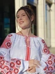 Женская вышиванка украинская "Звенислава" белая вышитая блуза на домотканом полотне 12790-50 (XL) - изображение 4
