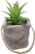 Sztuczna roślina Home Styling Collection aloes w doniczce cementowej zielona (5902973419559) - obraz 1