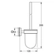 Ёршик для унитаза Grohe QuickFix Start Cube 409772430 - изображение 4