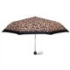 Парасолька жіноча механічна Fulton Minilite-2 L354 Painted Leopard коричнева - изображение 1